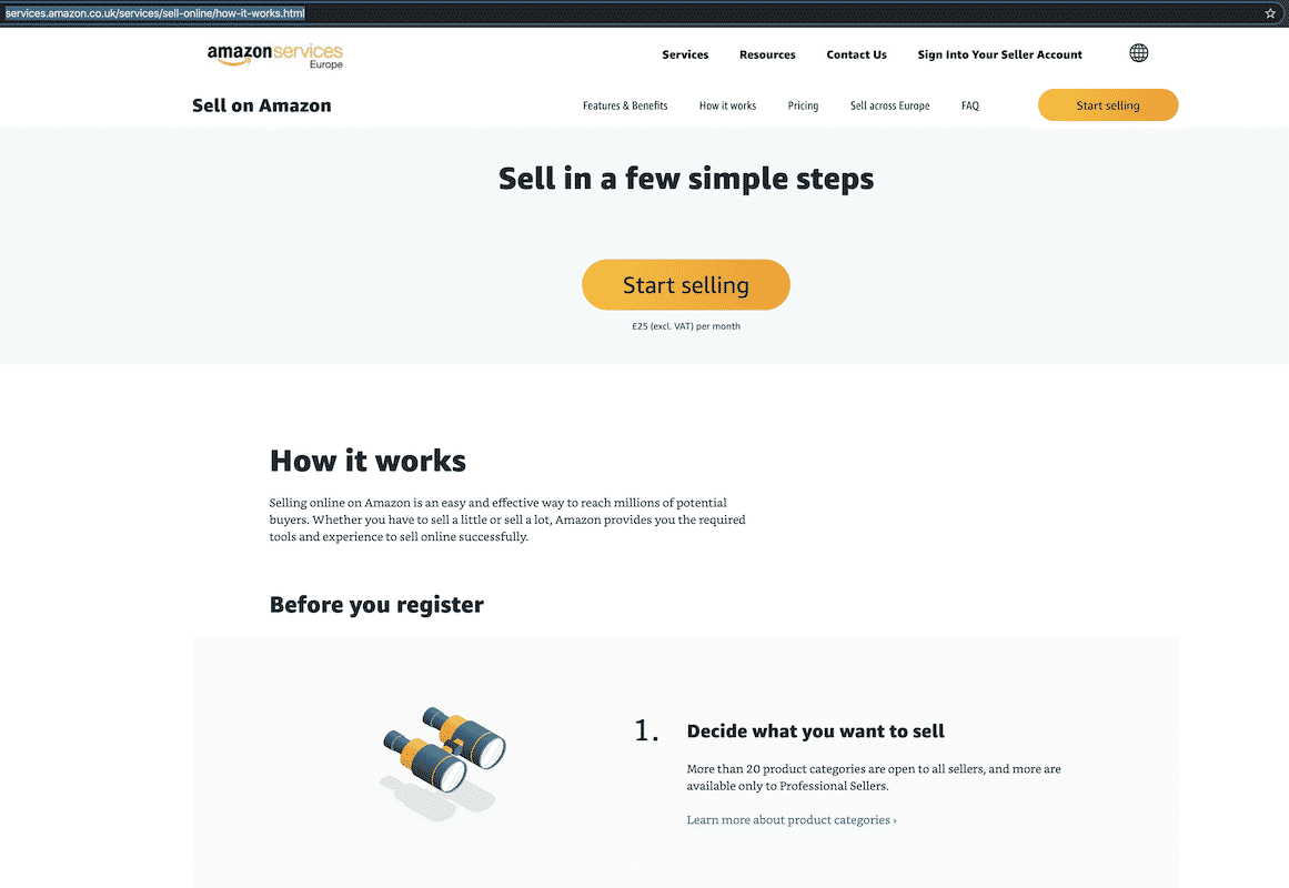 How to start selling on amazon UK (and into the rest of Europe